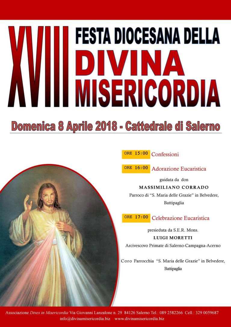 XVIII Festa Della Divina Misericordia – Arcidiocesi